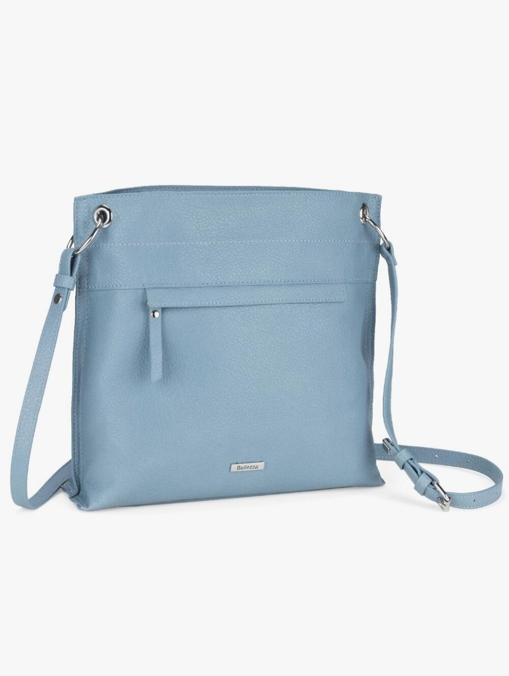 NWT  Light Blue Crossbody Bag - Smooth Pebbled Finish